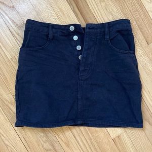 J. Galt Black Denim Skirt